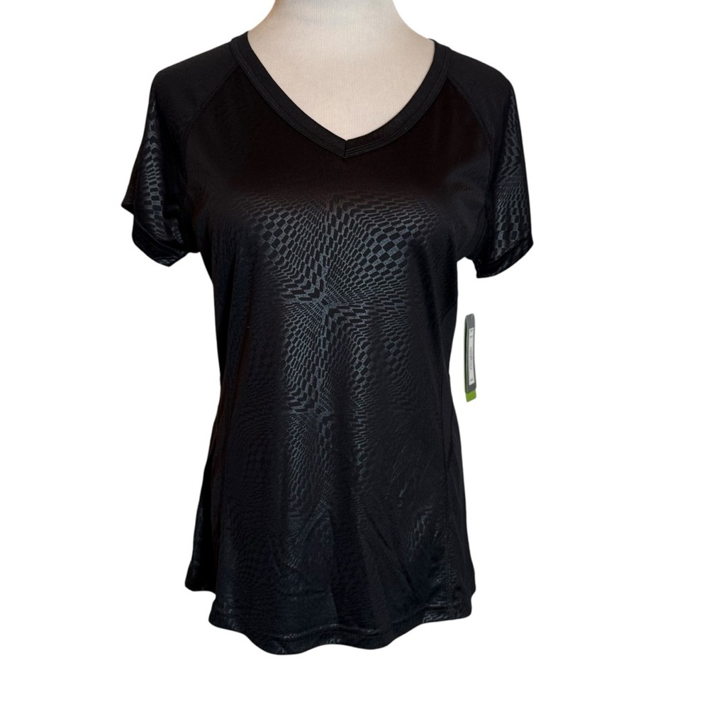 NWT TEK GEAR Black womens performances summer top